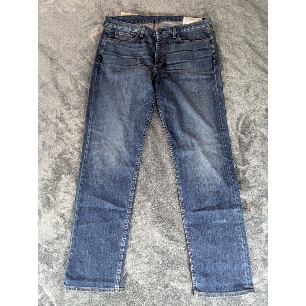 Rag & Bone Fit 2 Slim Jeans Men's 38 Throop Blue Stretch Denim USA Made NWT